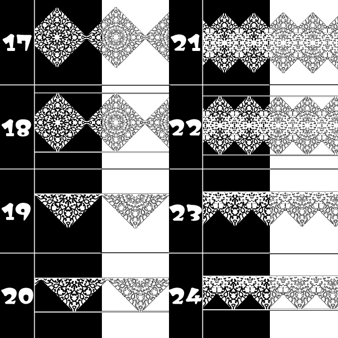 No.124みそおねぎ飾り枠集