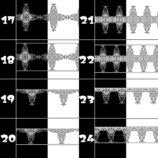 No.125みそおねぎ飾り枠集