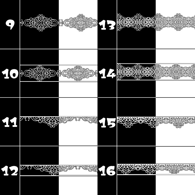 No.125みそおねぎ飾り枠集