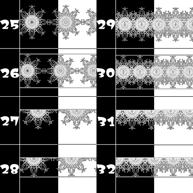 No.125みそおねぎ飾り枠集