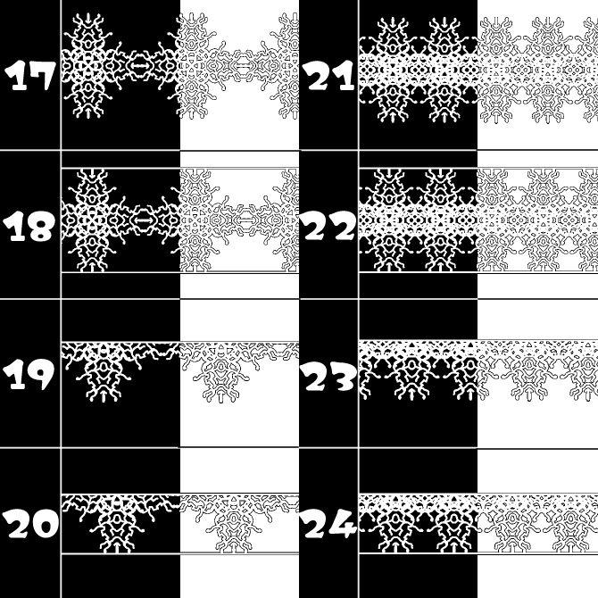 No.126みそおねぎ飾り枠集