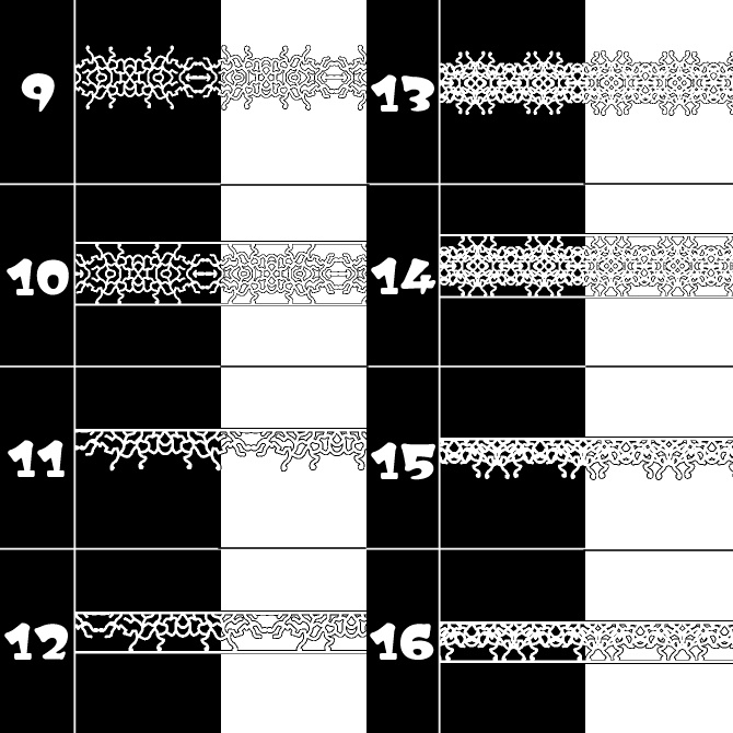 No.126みそおねぎ飾り枠集