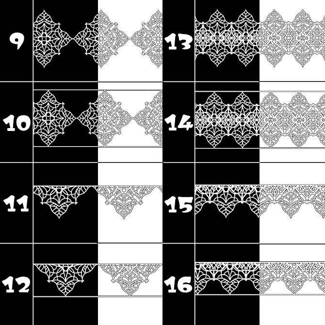 No.127aみそおねぎ飾り枠集