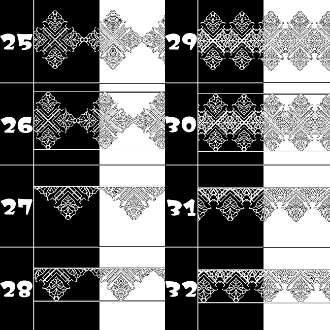 No.127bみそおねぎ飾り枠集