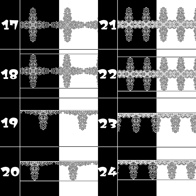 No.129みそおねぎ飾り枠集