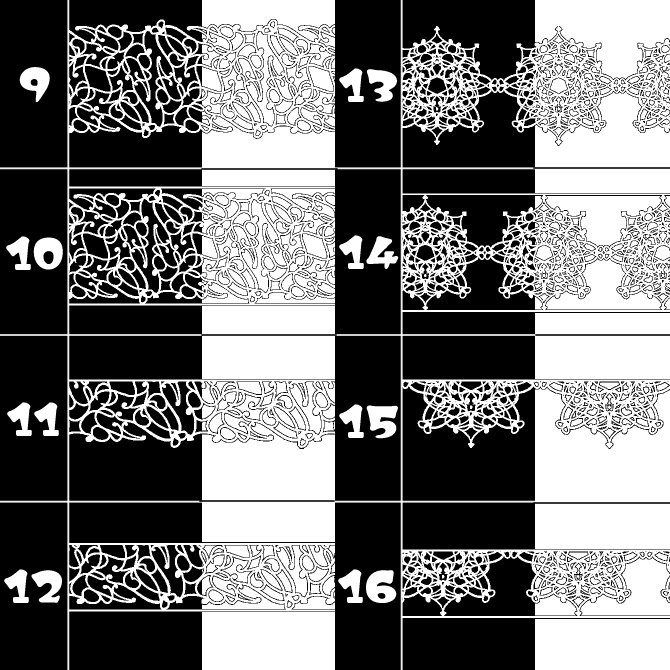 No.130みそおねぎ飾り枠集