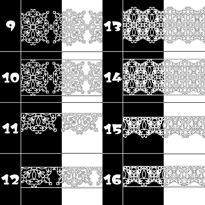 No.131aみそおねぎ飾り枠集