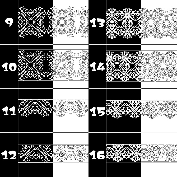 No.131bみそおねぎ飾り枠集