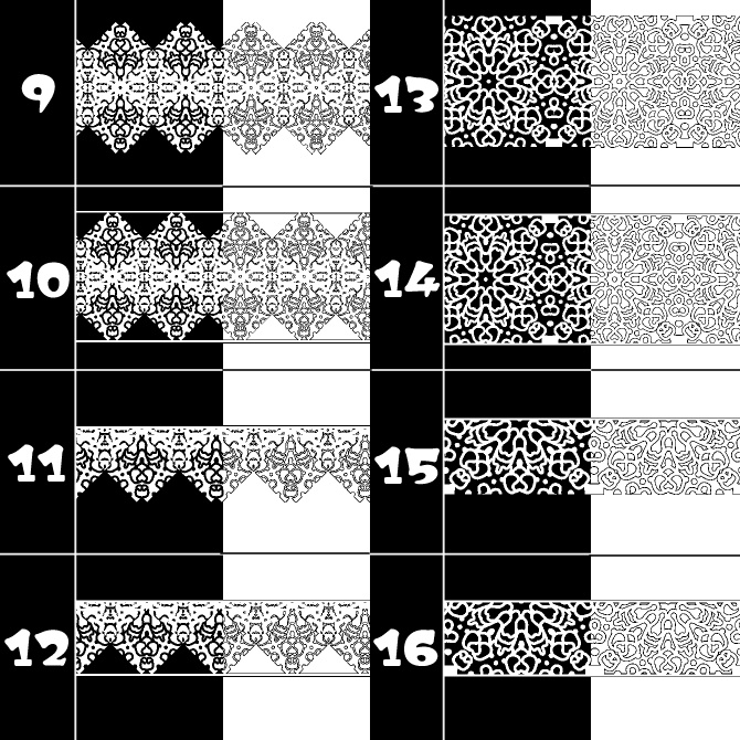 No.132みそおねぎ飾り枠集