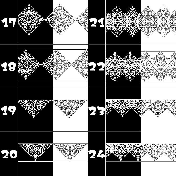 No.132みそおねぎ飾り枠集