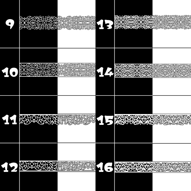No.133みそおねぎ飾り枠集