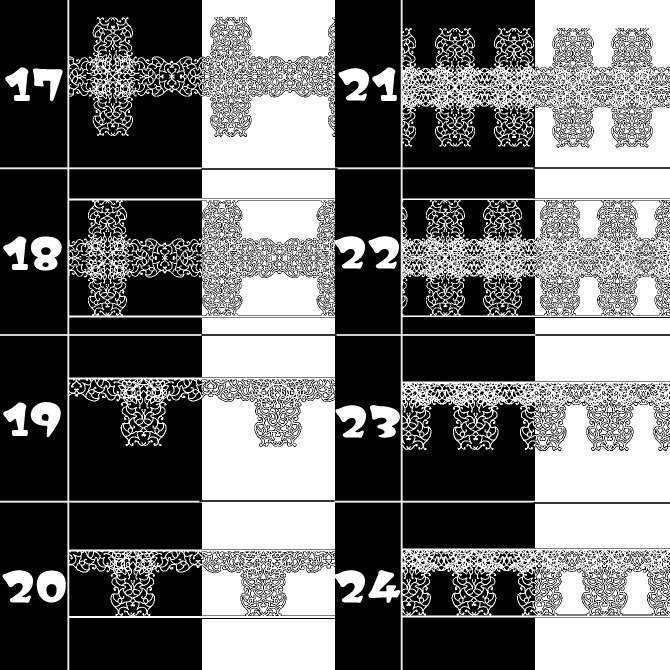 No.133みそおねぎ飾り枠集
