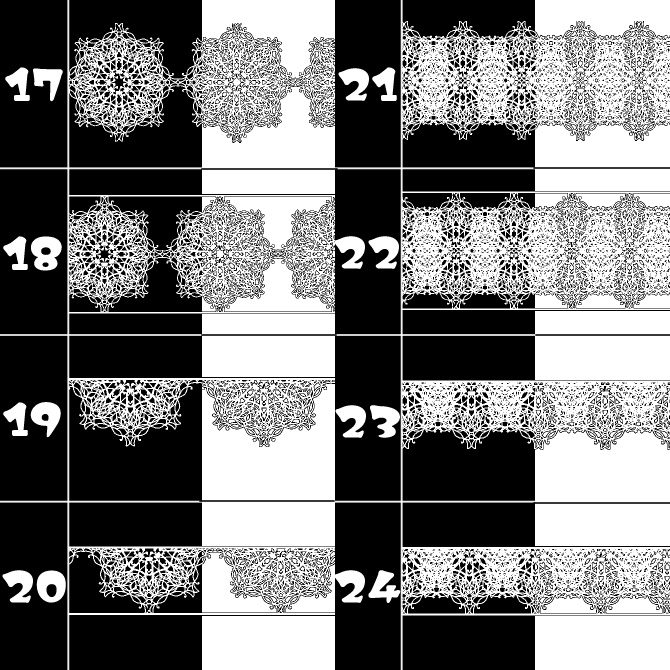 No.134みそおねぎ飾り枠集