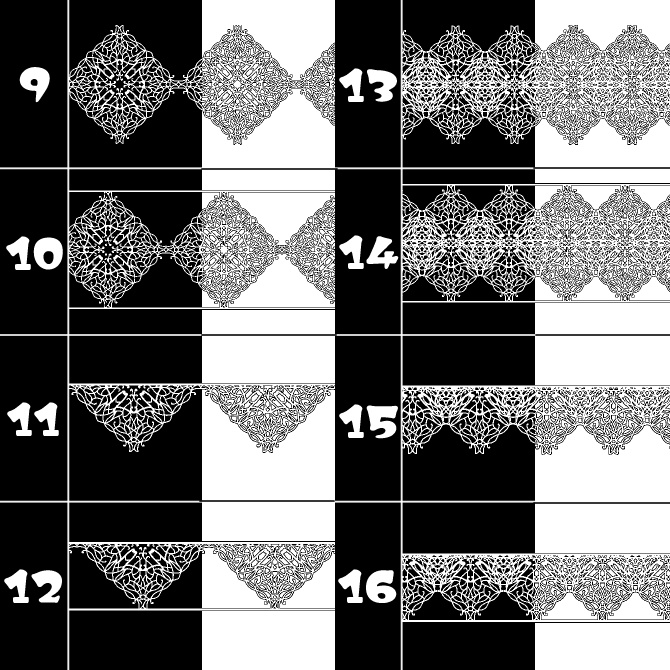 No.134みそおねぎ飾り枠集