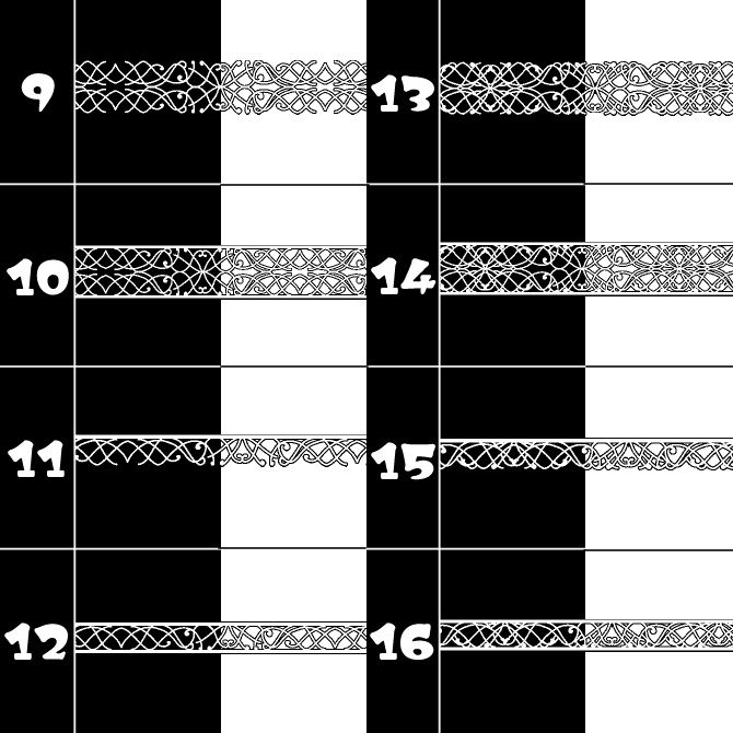 No.137みそおねぎ飾り枠集