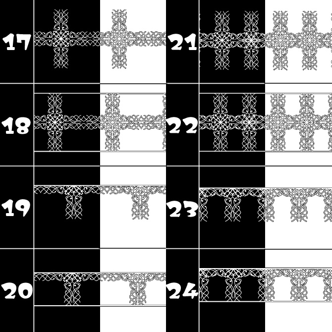 No.137みそおねぎ飾り枠集