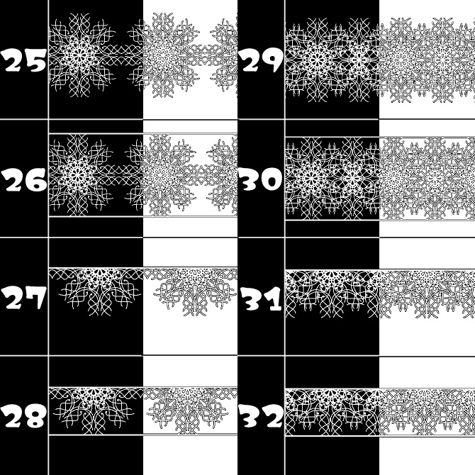 No.137みそおねぎ飾り枠集