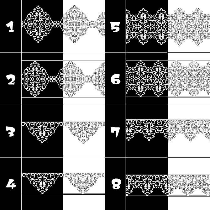 No.138みそおねぎ飾り枠集