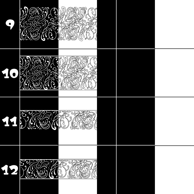No.141みそおねぎ飾り枠集