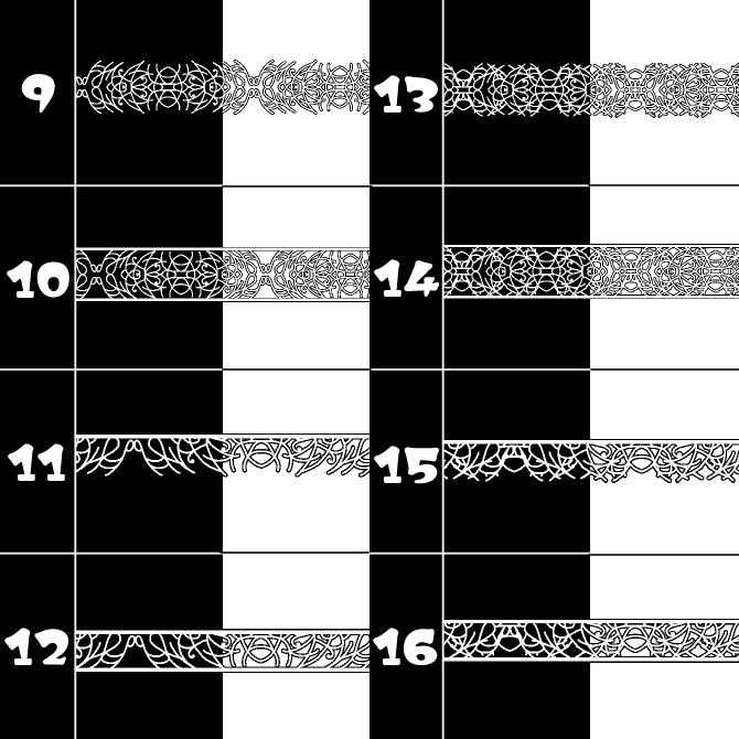 No.142みそおねぎ飾り枠集