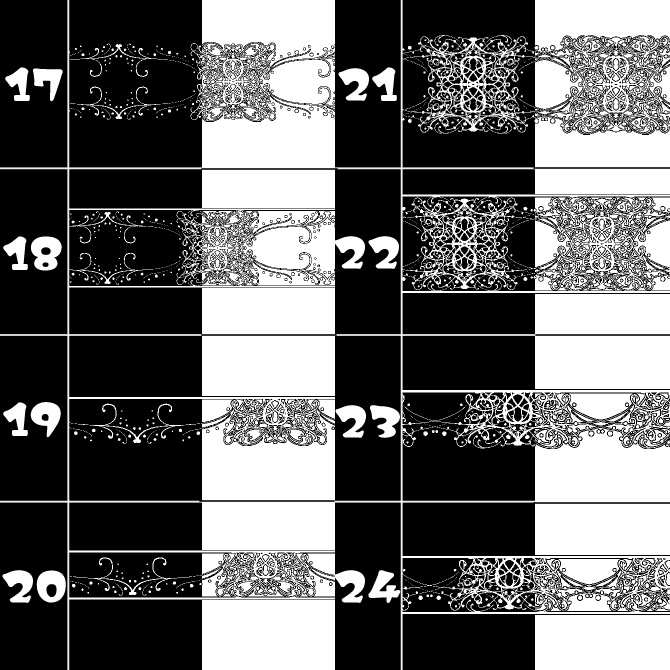 No.143みそおねぎ飾り枠集