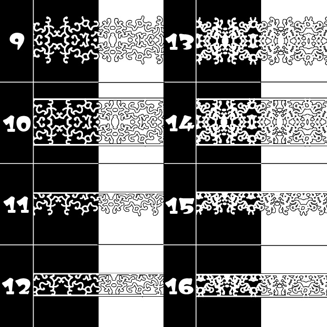 No.144みそおねぎ飾り枠集