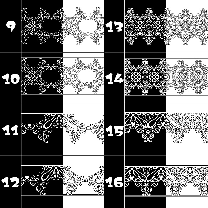 No.146bみそおねぎ飾り枠集