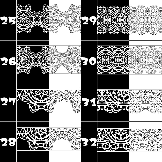 No.147みそおねぎ飾り枠集