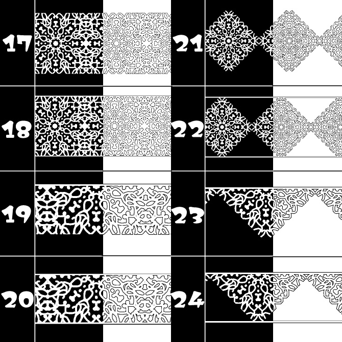 No.148みそおねぎ飾り枠集