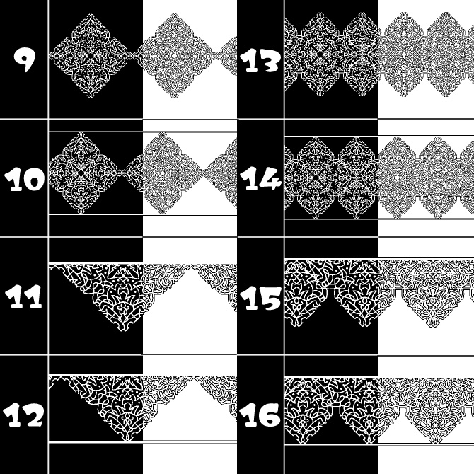 No.150みそおねぎ飾り枠集