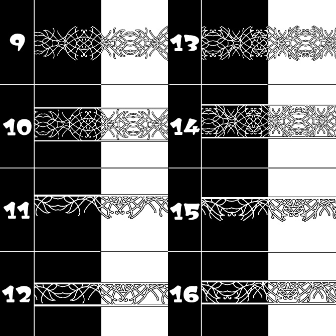 No.151みそおねぎ飾り枠集