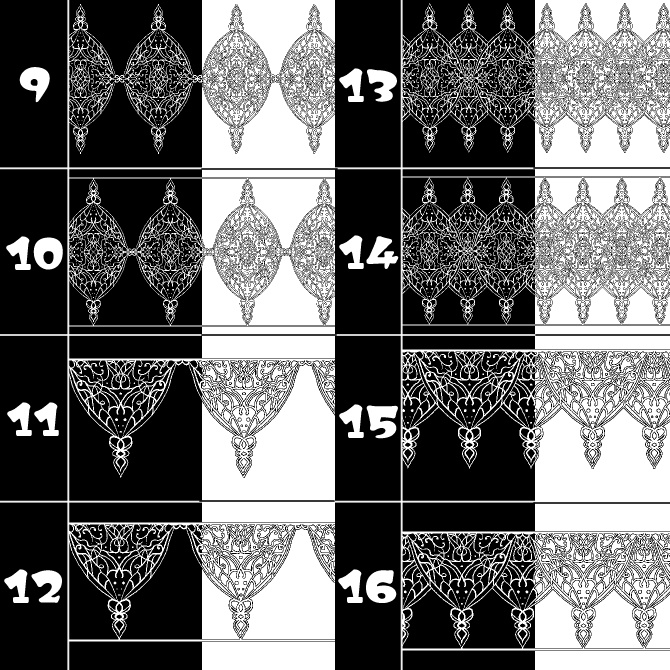 No.152みそおねぎ飾り枠集