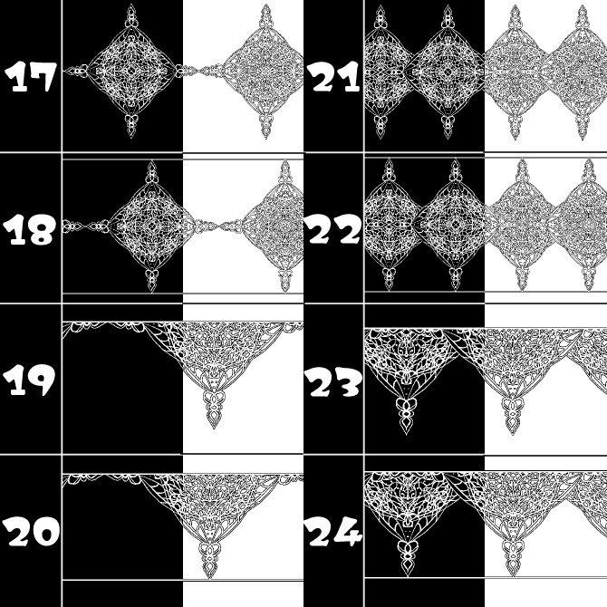No.152みそおねぎ飾り枠集