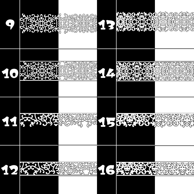 No.153みそおねぎ飾り枠集