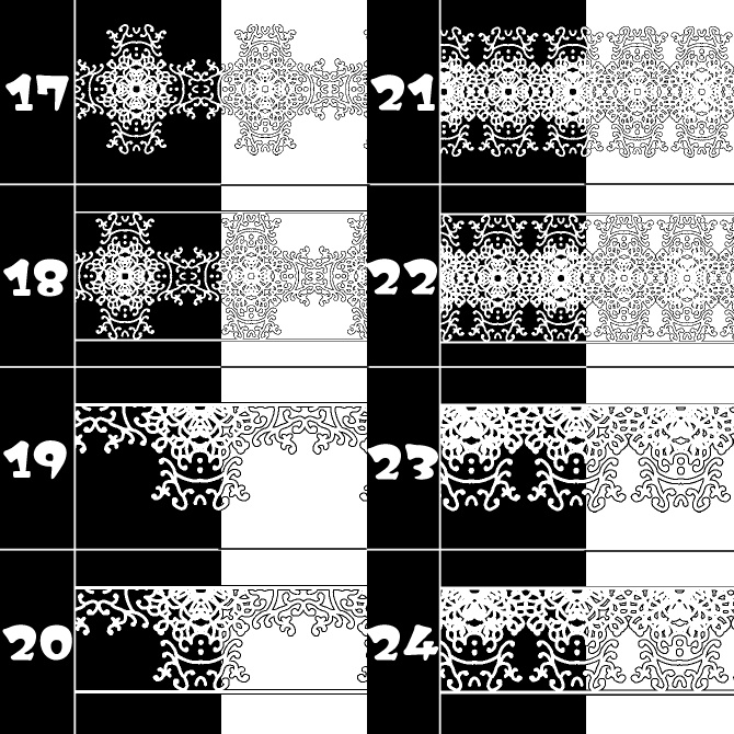 No.153みそおねぎ飾り枠集