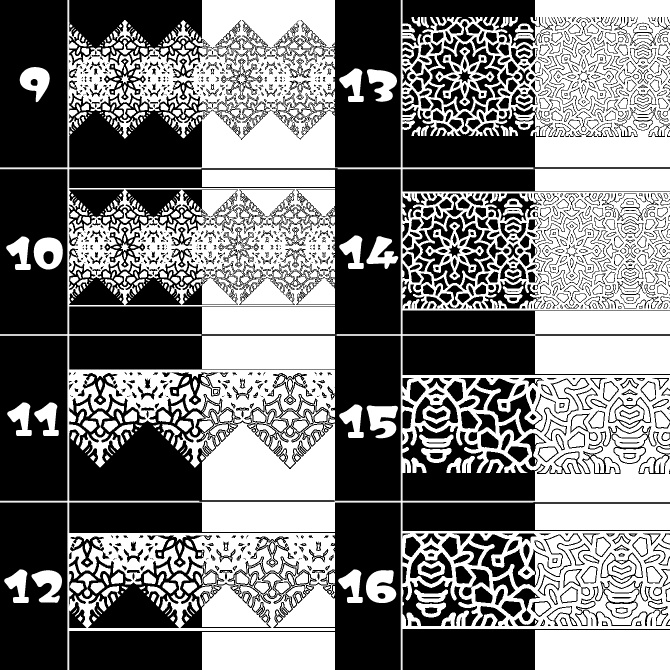 No.157みそおねぎ飾り枠集