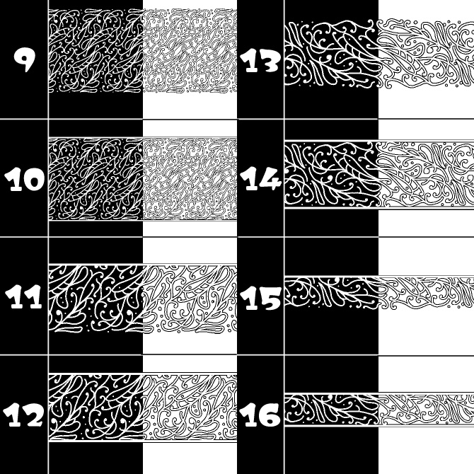 No.158みそおねぎ飾り枠集