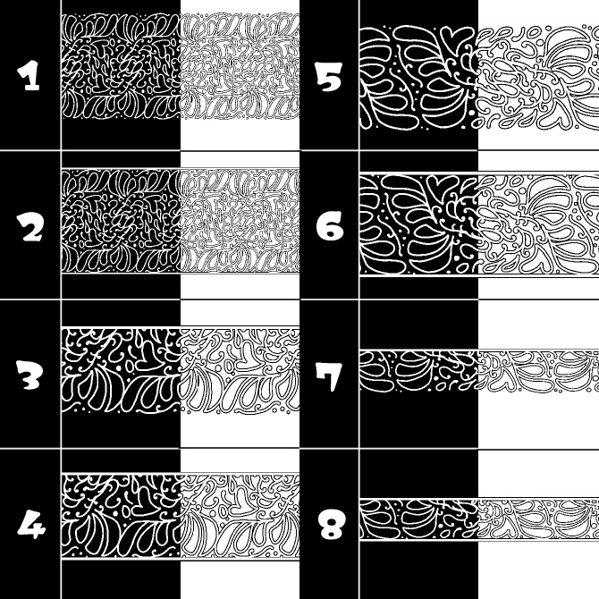 No.158みそおねぎ飾り枠集