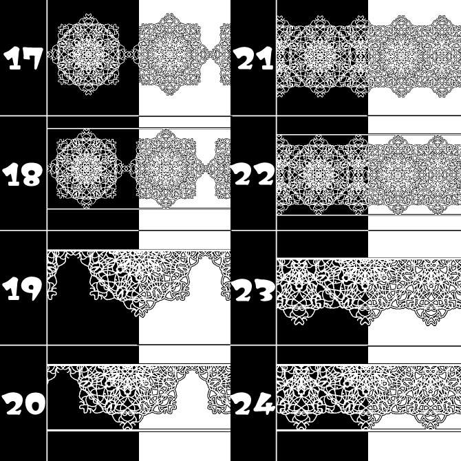 No.159みそおねぎ飾り枠集
