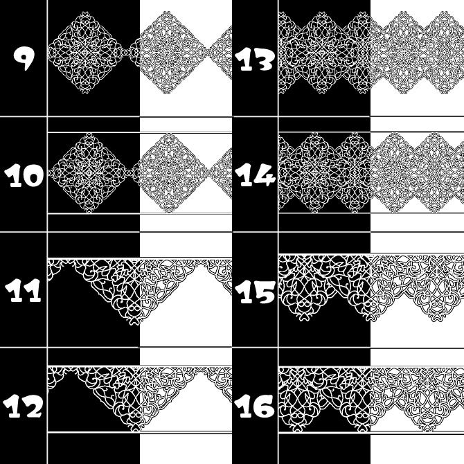 No.159みそおねぎ飾り枠集