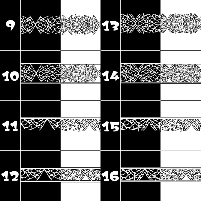 No.160みそおねぎ飾り枠集