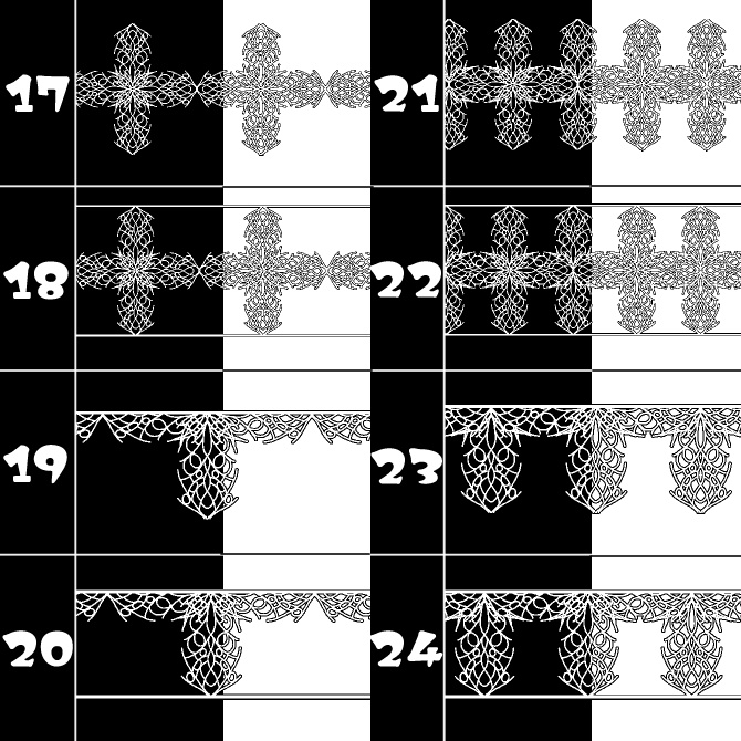 No.160みそおねぎ飾り枠集