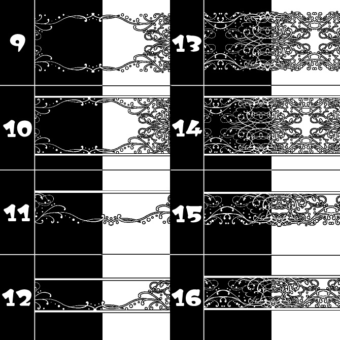No.161みそおねぎ飾り枠集
