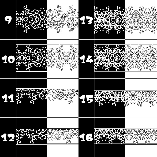 No.162みそおねぎ飾り枠集