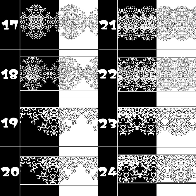 No.162みそおねぎ飾り枠集