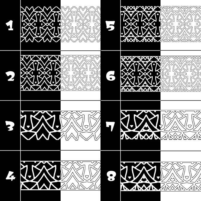 No.163みそおねぎ飾り枠集