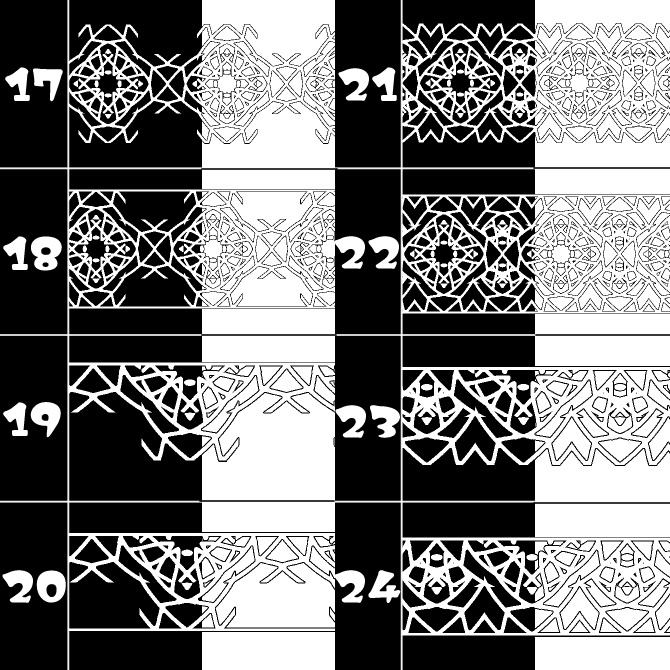 No.163みそおねぎ飾り枠集
