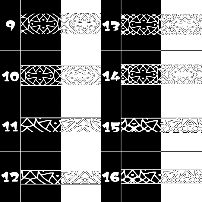 No.163みそおねぎ飾り枠集