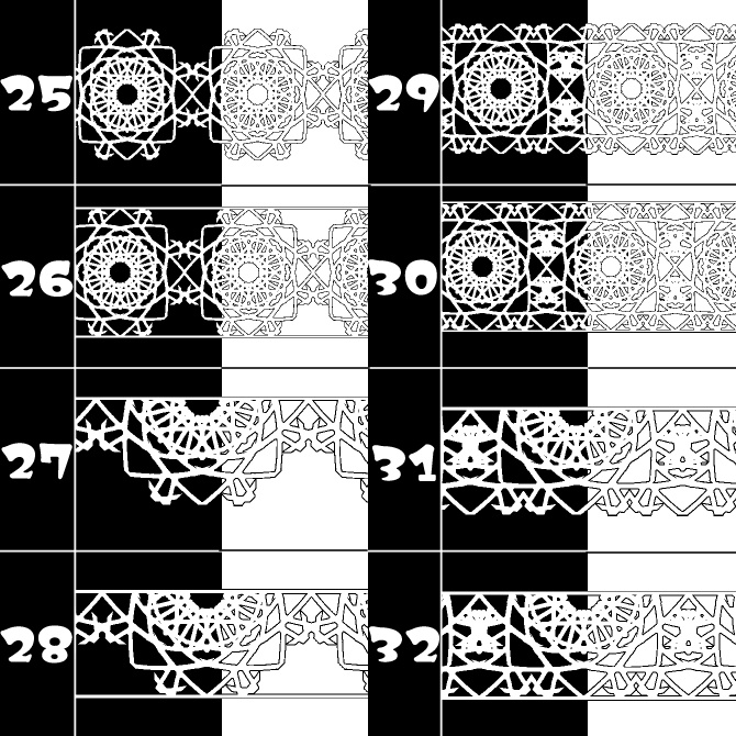 No.163みそおねぎ飾り枠集
