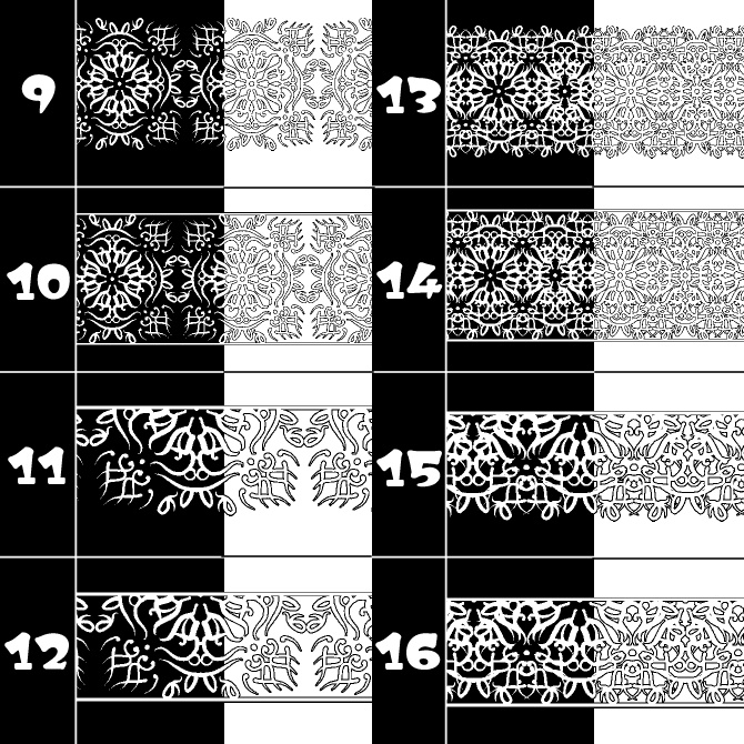 No.164aみそおねぎ飾り枠集